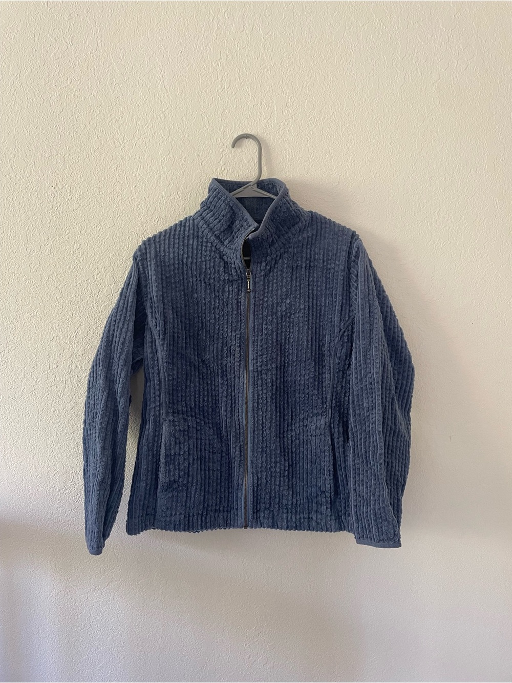 Women’s Corduroy Zip-Up Jacket - Slate Blue